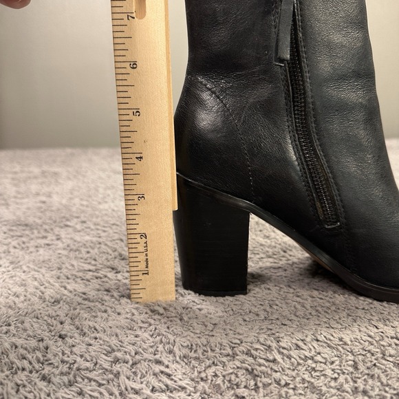 Athropologie Latigo Boots Womens 7.5 Black Leather Western Festival Distressed - Picture 11 of 11